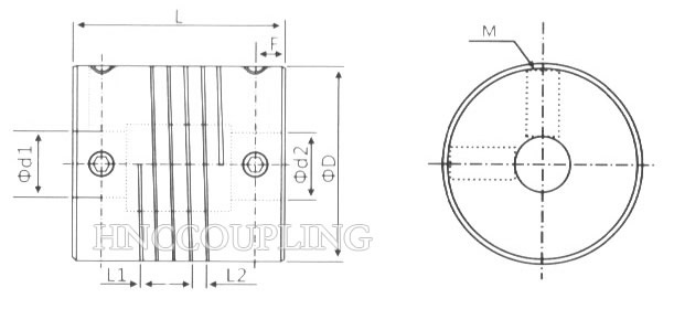 HBL Beam Flexible Coupling Size