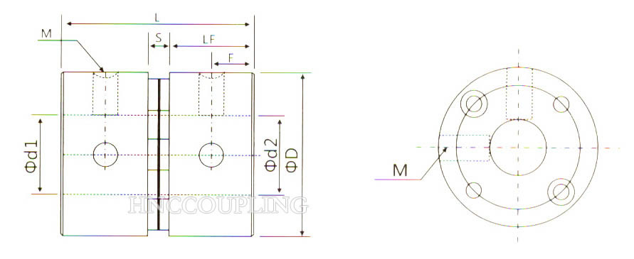 HD1F Diaphragm Coupling Size