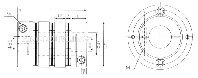 HD3C Diaphragm Coupling Size