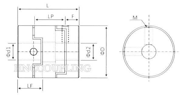 HOF Series Oldham Coupling Size