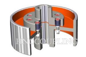 pin flexible shaft coupling With brake wheel