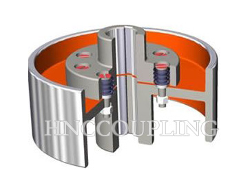 pin flexible shaft coupling With brake wheel